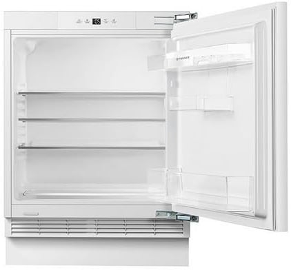 Teknix BITHUL4 Integrated Undercounter Larder Fridge - Built In with 138 Litre Capacity - Reversible Door - Digital Controls - White
