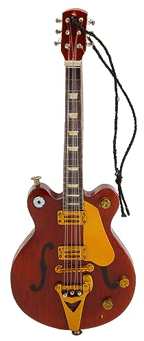 WERTSWF Holzgitarrenmodell, Miniatur-E-Gitarren-Ornamente, Gitarre Als Heimbüro-Dekor, Geburtstagsgeschenk(#2)