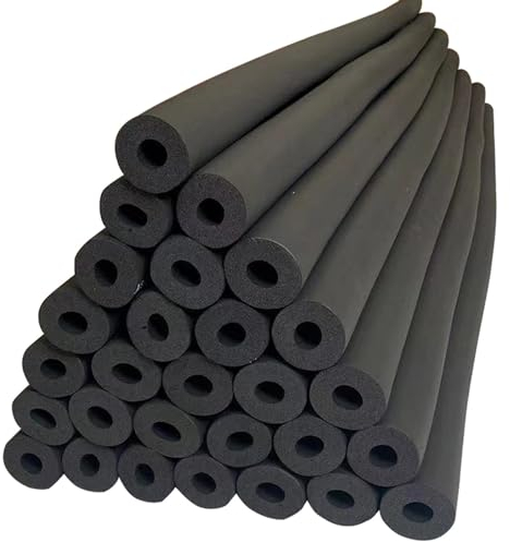 Rohrdämmung Isolierschlauch 1.8M Length Schwarz Rohrisolierung Für Fitnessgerät Heizungsrohre Klimaanlagen Griffgriffstütze Flexibel Wasserdich 13/20MM Innendurchmesser(Größe:ID: 48mm x T: 25mmx L: 1.