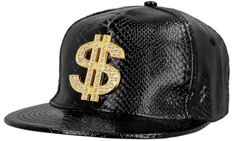 Boland - Dollar Mütze, Basecap für Erwachsene, Kappe, 90er Jahre, Baseballkappe für Festival, Karneval und Mottoparty
