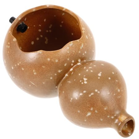 ANDRESLAD Kürbiswasserspender Zirkulationsbrunnenglas Aquarium Versteck Höhle Springbrunnen-Sprayer-Skulptur wasserpumpe wasserfontäne Brunnenauslauf im Freien Terrassenbrunnen Keramik