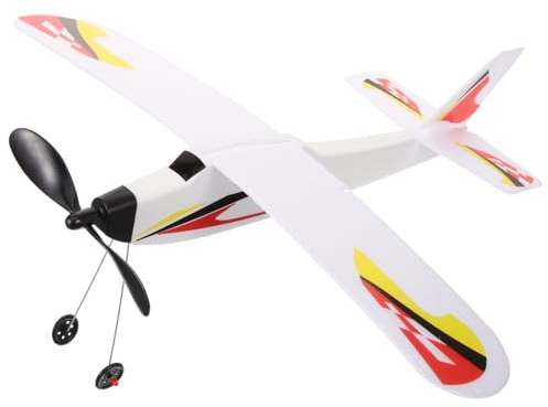 Abaodam Gummibandbetriebenes Flugzeug Segelflugzeug Modell 15.55 Zoll DIY Outdoor Spielzeug Für Kinder Handgefertigt Flugspaß Geschenk