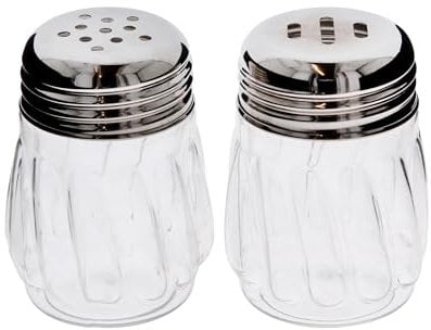 Spice Jar Shaker Clear Plastic Salt Pepper Seasoning Jar with Shaker Lid Screw Top Dispenser Bottle for Seasonings Herb Chilli Flakes Spices Home Dining Restaurant Kitchen Accessories, Set of 2