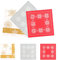 Servilletas de Mesa para Navidad, Pack de 90 Servilletas Papel Navidad 33 x 33 cm en 3 Colores, Decoración de Mesa Navidad Perfecta - Copo Nieves en Color Rojo,Plata y Dorado