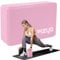 Fizyo Yogablock Rutschhemmender Stretching Block aus EVA-Schaumstoff für Yoga, Pilates, Fitness, Yoga Block für Stabilität und Dehnung (Rosa, 23x7x15 cm)