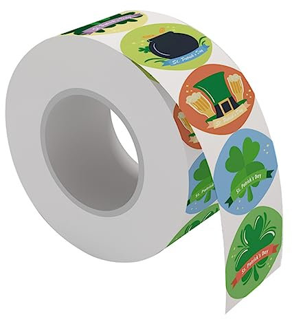 VICASKY 1 Rolle Klee-Aufkleber Golden Siegel Dekorationen Rundnadel-kit Aufkleber Für Schutzhüllen Schäumt Eier Bausatz Fan-Aufkleber Ring Lichtabdeckungen Abnehmbare Aufkleber Zopf Papier