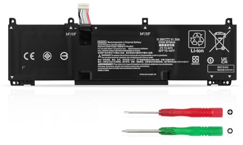 51.3Wh RH03XL Batterie pour HP ProBook 440 445 450 455 G9 G10 ProBook 640 650 G9 G10 EliteBook 640 645 650 655 G9 G10 ZHAN 66 Pro 14 G5 Série M73472-005 M02027-002 M64307-2C1