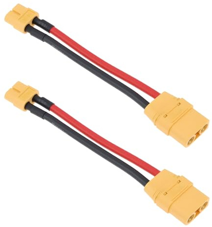 eMagTech 2 St¨¹cke XT90 Weibliche Zu XT60 Weibliche Draht Adapter 2Pin Weibliche Kabel Stecker Adapter 12AWG f¨¹r RC Modell Drone Lipo ESC