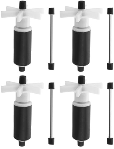 4PCS Submersible Pump Rotor Impeller, Filters Pump Replacement Impellers, Maintenance Easy Installation Spare Aquarium Filter Part Water Pump Impeller