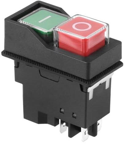 For Belle Minimix 150 110V 110 Mini 140 Min Mix 140 Replacement Switch 240V IP55 Rated On/Off Power Switch with Brake Function for Electric Cement Mixers Double Pole Cutoff Safety