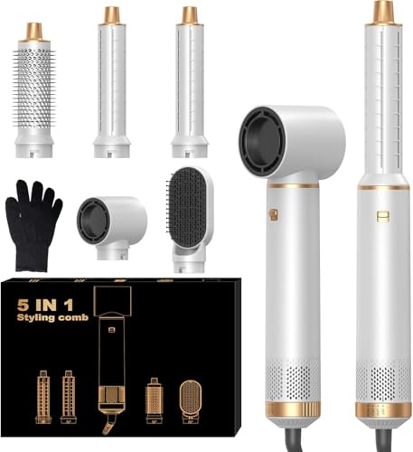 OKWRAP Haarstyler Hair Styler Set Hairstyler 5 in 1 Multistyler Haare 1000W