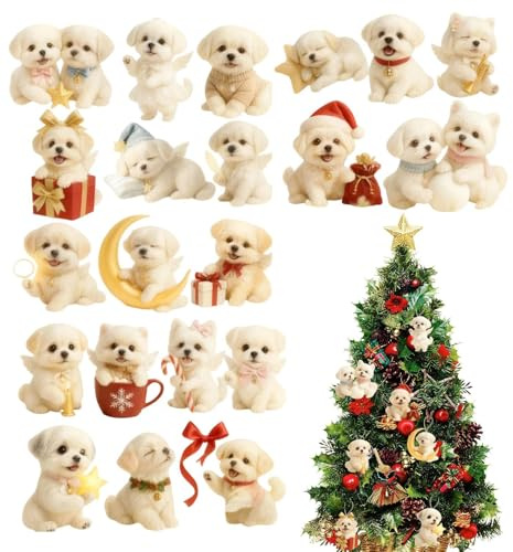 2025 Christmas Advent - 2D Acryl Anhänger 24-Day | 26x18x3cm Festival Dog Lover Ornament Countdown -Riesig Für Wand Fenster Party Car Bag Geldbörse Indoor Bedroom Holiday Birthday