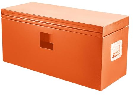 Garvee Auto Truck Bed Toolbox, Heavy Duty Steel Truck Tool Box with Lock & Dual Lids, Waterproof Heavy Duty Tool Box Storage Organizer Chest for Tools Storage for Pickup, Truck Bed, RV, Trailer