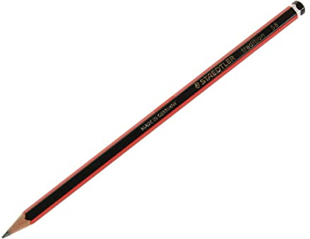STAEDTLER Bleistift tradition 5B schwarz-rot