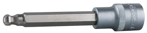 KS Tools 911.1685 1/2 Bit-Stecknuss Innensechskant mit Kugelkopf, 5mm, 160mm