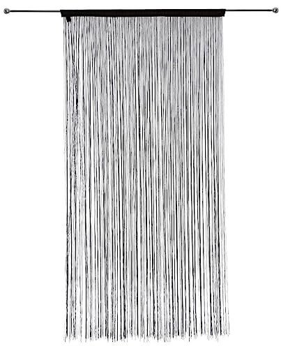 Atmosphera - Rideau Fil - Noir - 90x200 cm