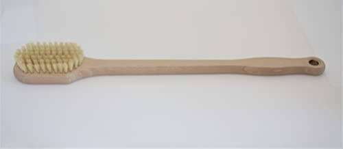 MAAJ RÜCKENBÜRSTE/BADEBÜRSTE 44 cm HARTE NATUR FIBER BORSTEN - HOLZ - VEGAN - PLASTIKFREI - MADE IN GERMANY