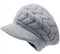 SYAYA Damen Wintermütze Warm Strickmütze Wolle Schnee Skimützen mit Visier DMZ01, grau, Medium