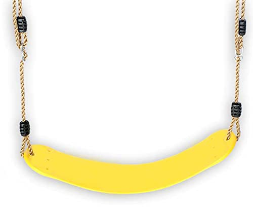 Siège de balançoire Souple en Caoutchouc Jaune