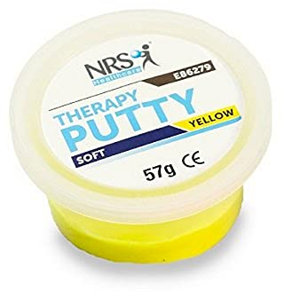 NRS Healthcare Hand Exercise Putty, Tub of 57 g (2 oz) - Soft/Yellow