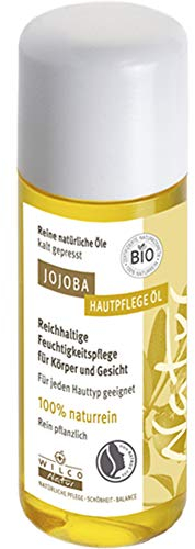 Wilco Natur Bio Jojoba Öl - 15 ml to go-Flasche - 100% pur & naturrein - Kontrollierte Naturkosmetik, vegan