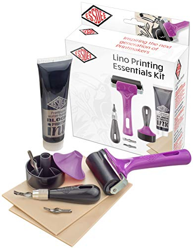 Essdee L3BPEK Kit Esencial de impresión Lino, Black, 19 x 18 x 4 cm