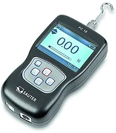 KERN & SOHN Digitales Kraftmessgerät SAUTER FC 50 (Abmessungen 145 × 70 × 34 mm, Gewicht 0,95 kg, Messbereich Kraft 10 N) FC 50