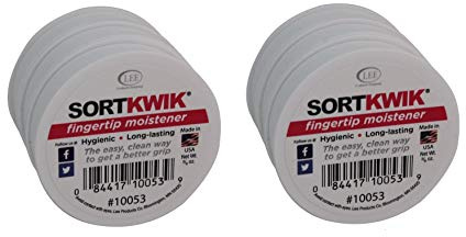 LEE 10053 Sortkwik Fingertip Moisteners, 3/8 oz, Pink, Sold as 6 Pack