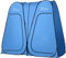 wolfwise Pop Up Sichtschutz Tragbarer Camping, Radfahren, Toilette, Dusche, Strand und Umkleideraum Extra Hoch, geräumiges Zelt Shelter., D Door Double Blue