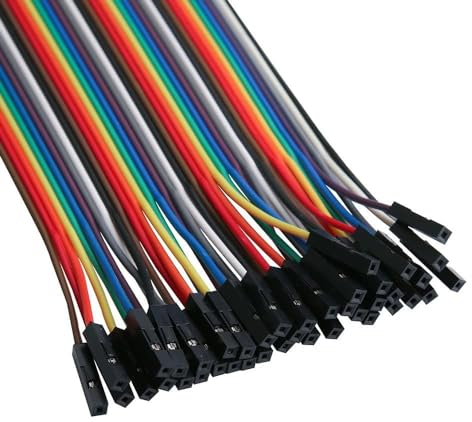 CABLEPELADO Cable DuPont 40 Pines, Cable alambre puente Dupont 40 pines, Cables Puente para Placas Prototipo, Cables Puente para Arduino Raspberry Pi, Cable Breadboard, Hembra a Hembra