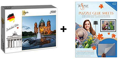 Grafika Puzzle 2000 Teile – Deutschland Edition – Berliner Dom + Kleber