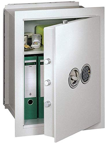 Müller Safe VC 3 Wandtresor, Mechanisches Kombinationsschloss ZKS anstatt des Doppelbartschlosses, Grad 1 nach EN 1143-1, H47xB49xT21 cm, 49 kg