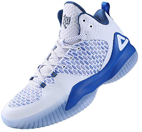 PEAK High Top Mens Basketball Shoes Streetball Master Breathable Non Slip Outdoor Sneakers Cushioning Workout Shoes for Fitness