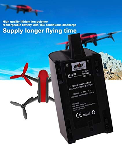 Wiederaufladbarer Akku, 2500 mAh, 11,1 V, hohe Kapazität, Ersatz für Parrot Bebop Drohne 3.0, 2 Stück