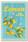 Cartel de Chapa de Limón de CREATCABIN Cartel de Chapa de Metal Vintage con Frutas Frescas Hierro Retro Pintura para el Hogar Bar Cafetería Cocina 8 x 12 pulgada
