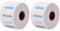 Lot de 2 rouleaux de bande de cou jetables en papier extensible pour salon de coiffure, spa, massage, maquillage
