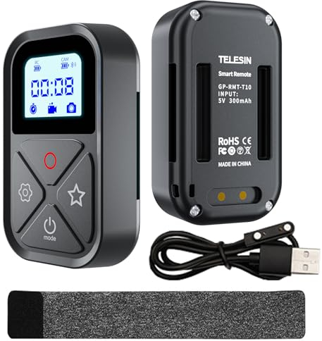 AuyKoo Telecomando, Impermeabile Smart Remote Controller per Hero 11/ Hero10/ Hero 9/ Hero 8/ Max, Accessori Essenziale