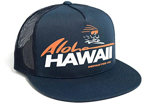 DEPARTED Herren Mesh Trucker Hat mit Print/Motiv - Snapback Cap - No. 291, Coastal Navy