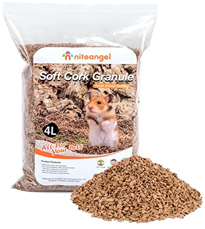 Niteangel Natural Coco Hamster Bedding Pet Litter for Dwarf Syrian Hamsters, Gerbils, mices, Degus or Other Small Animal (Oak granula 2-3mm)