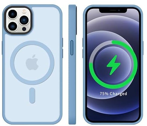 tigratigro Custodia Per iPhone SE 2022/SE2020,Cover iPhone 7/8, 4.7 Pollici,Traslucida Texture Opaca, Flessibile e Anti-impronta,Consistenza Simile alla Pelle-Azzurro
