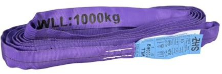 SHZ Round Sling 3m, max. Load 1000KG nach EN 1492-2 SF7 violett - Sicherheitsgurt