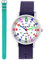 Pacific Time Kinder Armbanduhr Mädchen Jungen Lernuhr Kinderuhr Set 2 Textil Armband violett + türkis analog Quarz 11135