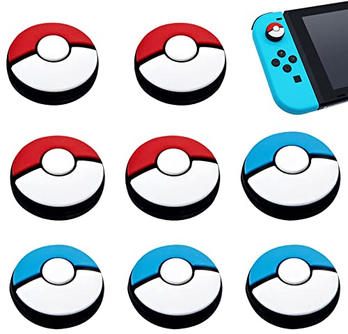 Joystick Compatibili Con Nintendo Switch Grip, Copri Levette, 8 Pezzi Gommini Switch, Thumb Grips, Thumbstick Switch, Tappi Joystick, Gommini Joystick, Tappi Impugnature Pollice
