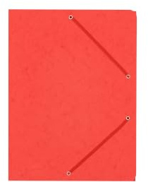 BIGO Pressspanmappen A4, 10er-Pack, aus 330 g/m² Presskarton, Rot | Dokumentenmappe mit Gummiband, Stabile Mappe für Büro, Schule & Archivierung