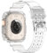 H.May Band Compatible with Apple Watch Ultra 49mm Strap with Case, Crystal Clear Protective Bumper Cover with Sport Band Compatible with iWatch Ultra 49mm Men, Clear