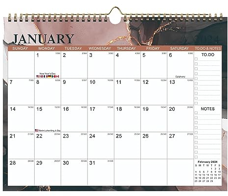 PW TOOLS Kalender 2023/24, Minimalistischer Wandkalender – Juli 2023 Bis Dezember 2024 – Januar 2024 Bis Juni 2025, 18 Monats Kalender, Hängekalender Für Zuhause Oder Büro