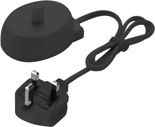 OrcoW Electric Toothbrush Charger Base for Oral B UK - Inductive 3 Pin Plug Charging Base Compatible with Braun Type 3757 for Travel