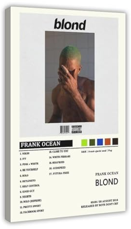 Frank Poster Ocean Blonde Album Cove Leinwand Poster Schlafzimmer Dekor Sport Landschaft Büro Zimmer Dekor Geschenk Rahmenstil 60 x 90 cm