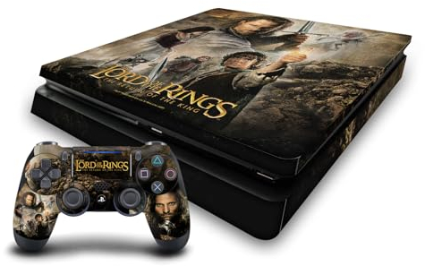 Head Case Designs Officially Licensed The Lord Of The Rings The Return Of The King Main Characters Posters Vinyl Sticker Gaming Skin Decal Cover Compatible With PS4 Slim Console & DualShock 4