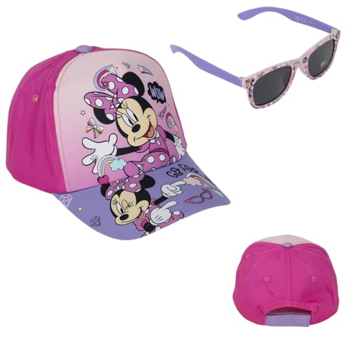 CERDÁ LIFE'S LITTLE MOMENTS Unisex Kids Minnie Mouse Sonnenbrille und Hut Set Sunglasses, Multicolor, Standard